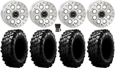 System 3 SB-7 15" Wheels Machined (5+2) 35" Carnivore Tires Kawasaki Teryx Mule