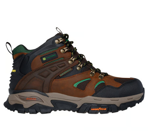 John Deere Skechers Men Boot Shoes Comfort Memory Foam Arch Fit Leather 256006