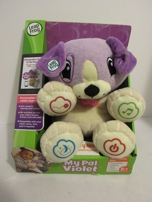 LeapFrog My Pal Violet Interactive Plush Puppy Personalized Learning Toy 6+