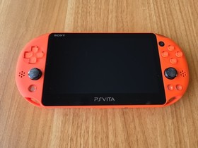 Sony PS Vita 2000 Slim PCH-2000 - Neon Orange CIB - *GREAT * + Charger