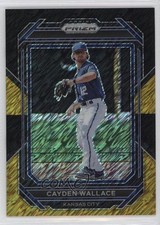 2023 Panini Prizm Black Gold Shimmer Prizm 5/5 Cayden Wallace #74 12ty