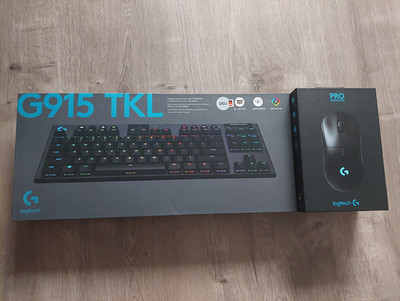 Logitech G G915 TKL LIGHTSPEED Tastatur QWERTZ DE + PRO Gen 1 Wireless Maus