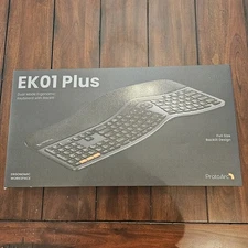 ProtoArc Ergonomic Wireless Keyboard Mouse, EK01 Plus 