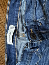 Abercrombie Kids Skinny Jeans Girls Blue Denim Size 14 Button Zip Pockets