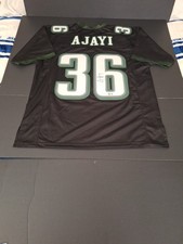 JAY AJAYI SIGNED/AUTOGRAPHED PHILIDALPHIA EAGLES CUSTOM XL JERSEY BECKETT-COA