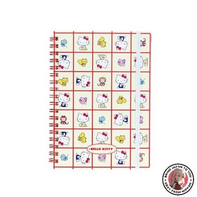 NEU Sun-Star Briefpapier Hello Kitty Sanrio Figuren Merchandise Ring Notizbuch