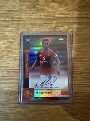 Amir Ibragimov Auto Topps Manchester United Team Set 2025/2026 Rookie /150