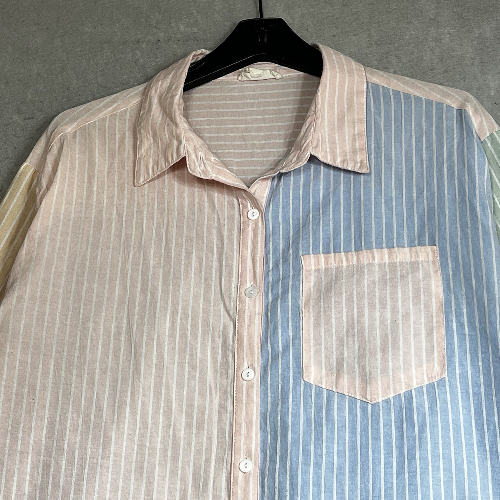 Entro Button Down Top Womens Large Multicolored C… - image 2