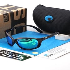 New In Box, Costa Brine Tortoise Shell/Green Mirror 580p Polarized Sunglasses