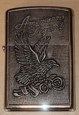 Vintage Zippo ''American Legend'' Benzinfeuerzeug Sturmfeuerzeug 1996 ungezündet