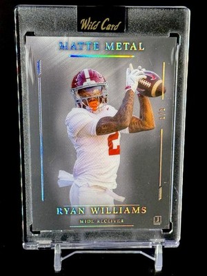 Ryan Williams 1/1 Black Holo PRC 2026 Wild Card Matte Metal Alabama Crimson Tide