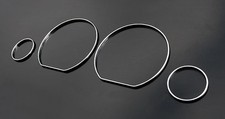 Chrom Instrumente Tacho Ringe Blenden passend für VW Golf 3 Vento Polo