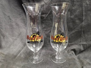 Hard Rock Drinking Glass Set Dallas Nashville Hurricane