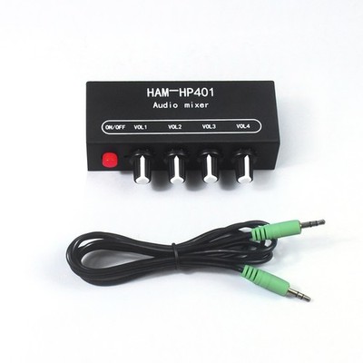 HAM-HP401 Stereo Audio Mixer Individually Controls Board DIY Headphone Amplifier