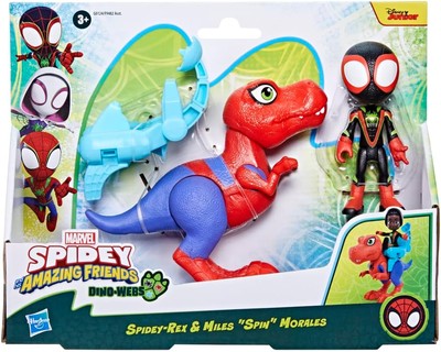 Spidey and his Amazing Friends Marvel Dino-Webs Spidey-Rex & Miles