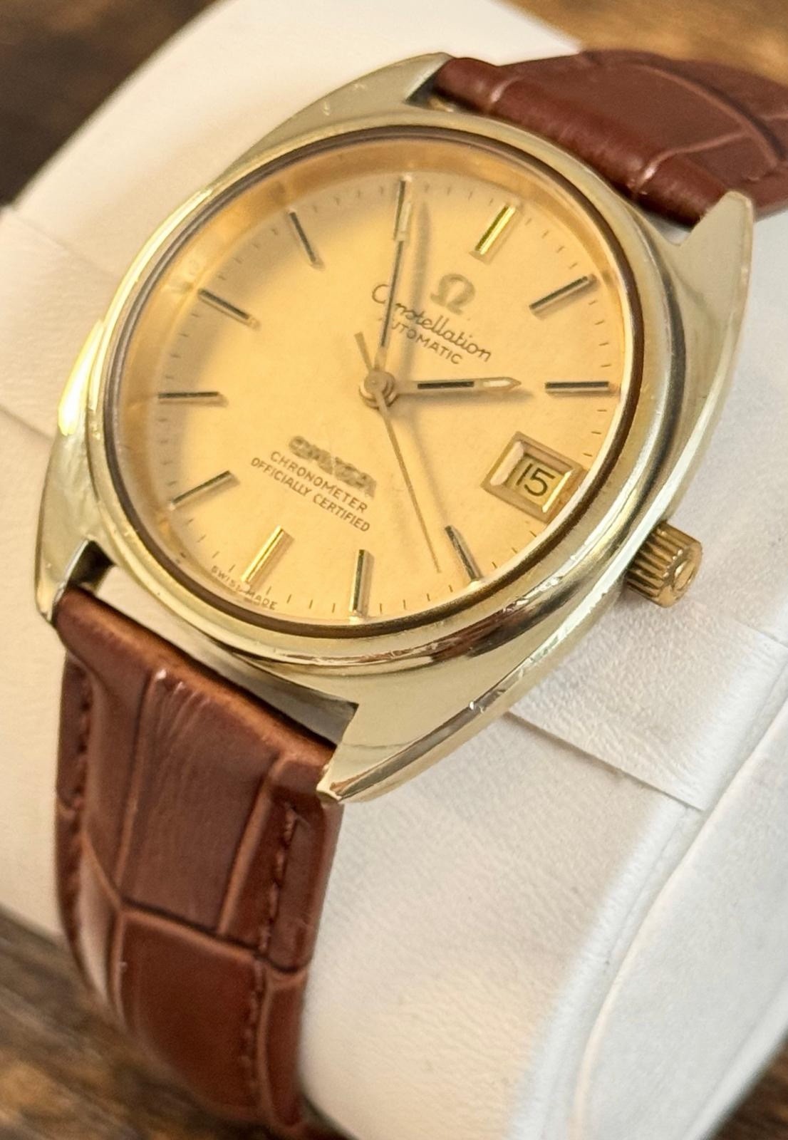 Omega Constellation 14k Watch 1973 Vintage Automatic Mens, Warranty + Serviced