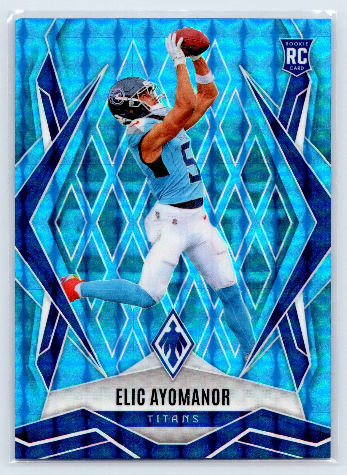 2025 Panini Phoenix Rookies RC Elic Ayomanor #167 Light Blue Pyramids 094/385