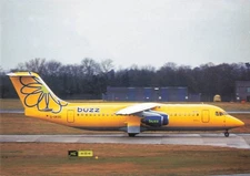 Postcard Airline BUZZ BAe 146-300 G-UKSC CC8.