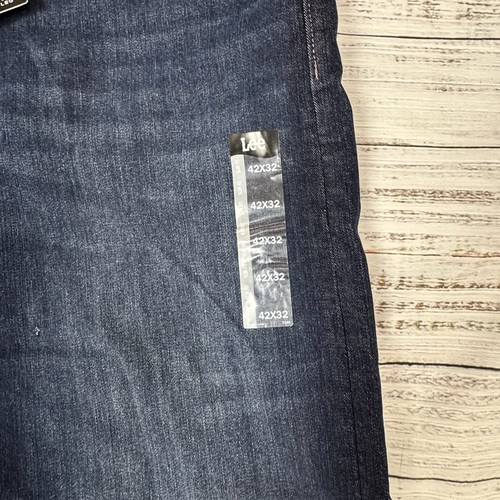 Jeans Lee Extreme Motion uomo 42x32 blu gamba dritta elasticizzato slim fit moderno nuovo - Foto 3 di 9