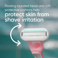 Sensitive Disposable Razors for Women with Sensitive Skin, 6 Count, Delivers ...
