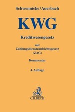 Kreditwesengesetz (KWG) mit Zahlungsdiensteau...
