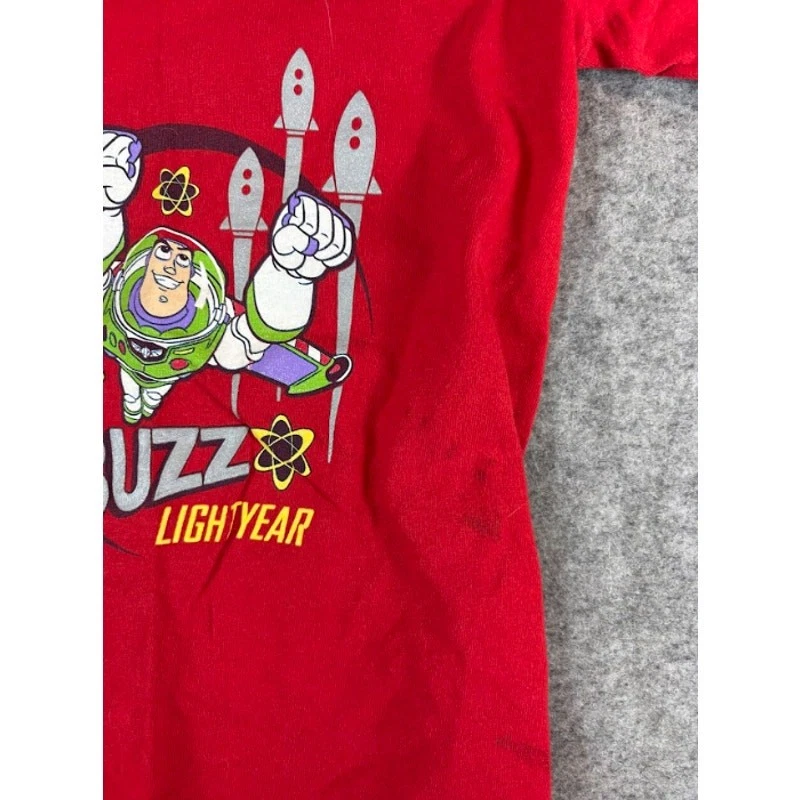 Vintage 90s Y2K Disney Long Sleeve Shirt Toddler Boy 4T Toy Story Buzz Lightyear - Image 3 of 4