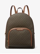 Michael Kors Jaycee Large Logo Backpack - Brown