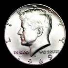 1969-D BU KENNEDY HALF DOLLAR ~ 40% SILVER