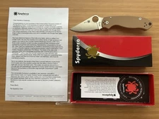 Spyderco #001V REC Exclusive Para 3 C223GPCB - Coyote Brown G10 - Satin CPM 10V