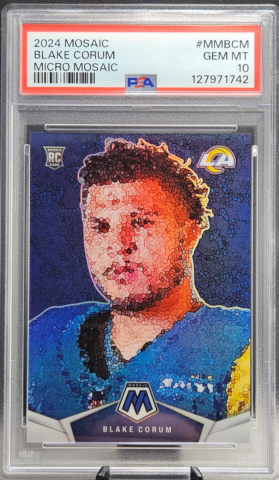 2024 Panini Mosaic #MM-BCM Blake Corum Micro Mosaic PSA 10