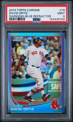 2013 Topps Chrome David Ortiz - Swinging Blue Refractor /199 PSA 9