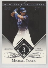 2007 Topps Moments & Milestones Black 15/29 Michael Young #112 g6w