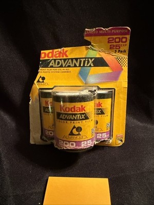 NOS Sealed Kodak Advantix 3 Rolls Color Print 200 Film 25 Exposures Exp 4/2000!