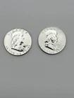 1962 1963 Silver Proof Franklin Half Dollars Lot of 2 90%  #1001