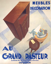 Poster francese Art Deco per mobili Chamb�ry Interior Art -...