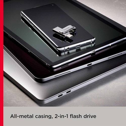 SanDisk Ultra Dual Drive Luxe USB Type-C Flash 512 GB, Silver  - Picture 2 of 6