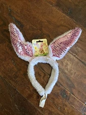 Wag A Tude Easter Bunny Ears For Dog Sz M/L NWT