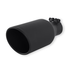 Flowmaster 15404b Exhaust Tip 4.5 X 11 Angle Cut Black Stainless Fits 2.5 Tube