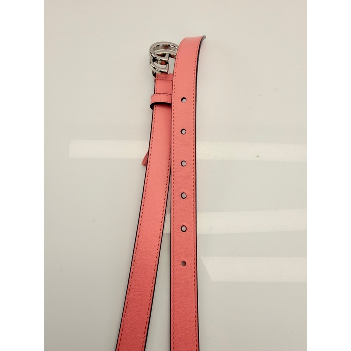 Gucci GG Marmont Pink Double G Belt Beige GG Supreme Canvas Pink Leather  110 GUCCI - GG Marmont reversible belt | Leam Roma - Luxury  main image 2