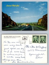 Secaucus, NJ-New Jersey, Laurel Hill Cut Turnpike View, Vintage c1959 Postcard