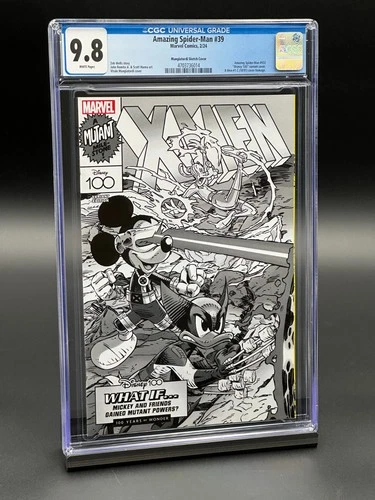 Amazing Spider-Man #39 CGC 9.8 (2024) - DISNEY Mangiatordi Sketch 1:100