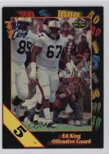 1991 Wild Card Draft 5 Stripe Ed King #81 Rookie RC 0q3. rookie card picture