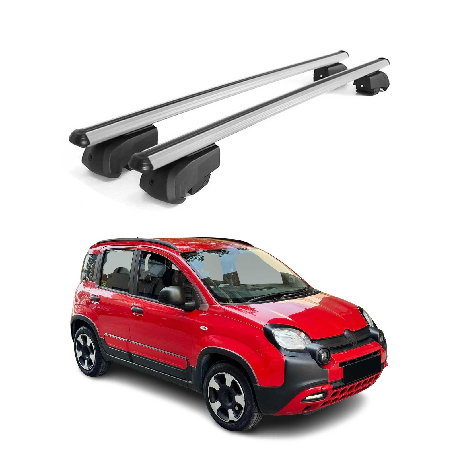 Barres de toit pour Fiat Panda Cross pour transporter vos vélos