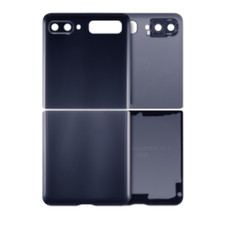 Top  Bottom Back Cover Glass With Camera Lens For Samsung Galaxy Z Flip 4G F70