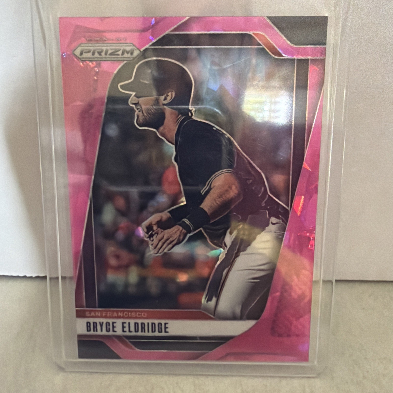 2025 Panini Prizm - Bryce Eldridge, Bryce Eldridge #37 Pink Ice Prizm (RC)
