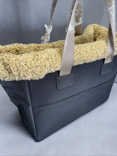 Scotch&Co Pet City Carrier Handbag Durable Nylon with Sherpa Fur for 25 lbs Pets - Picture 8 of 15