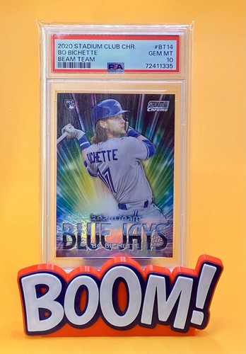 2020 Stadium Club Chrome Bo Bichette RC Beam Team PSA 10 Toronto Blue Jays