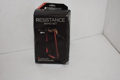THERABAND Resistance Bands Set, Professional Yellow/Red/Green - Beginner Set 