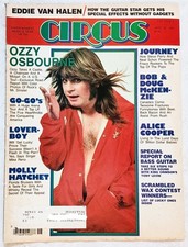 1982 CIRCUS MAGAZINE~COVER ONLY~OZZY OSBOURNE~POSTER PINUP ROCK MUSIC WALL ART