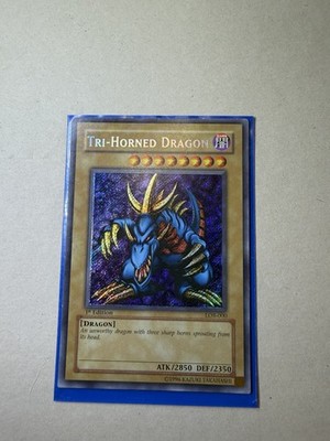 Tri-Horned Dragon LOB-000 The Legend of Blue Eyes 1st Edition and